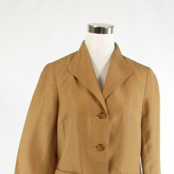 Doncaster beige button front coat 6 - Picture 2 of 8